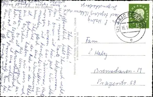 Ak Bad Segeberg in Schleswig Holstein, Am See