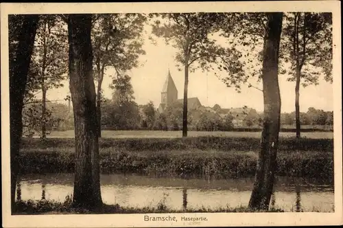 Ak Bramsche in Niedersachsen, Hasepartie