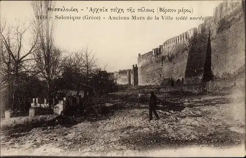 Ak Saloniki Thessaloniki Griechenland, Anciens Murs de la Ville
