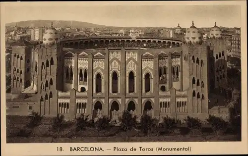 Ak Barcelona Katalonien Spanien, Plaza de Toros