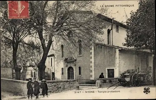 Ak Nyons Drôme, Temple protestant