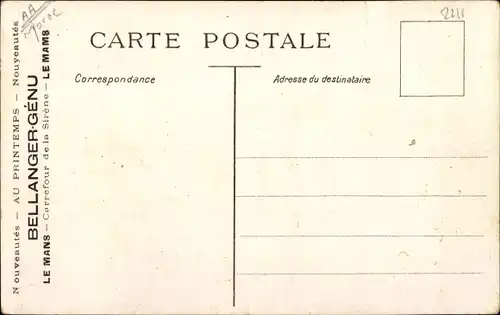 Ak Tanger Marokko, Straßenpartie, Marokkaner, Esel