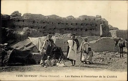 Ak Guercif Marokko, Les Ruines a l'Interieur de la Casba