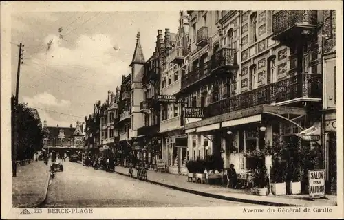 Ak Berck Plage Pas de Calais, Avenue du Général de Gaille