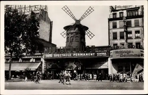Ak Paris XVIII. Arrondissement Buttes-Montmartre, Le Moulin Rouge
