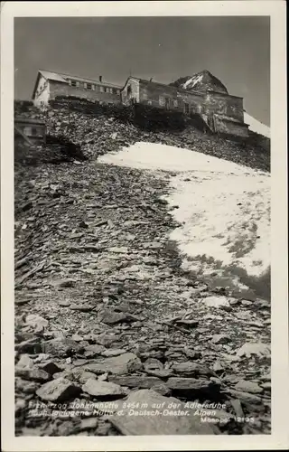 Ak Heiligenblut am Großglockner in Kärnten, Erzherzog Johann Hütte, Adlersruhe