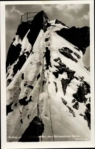 Ak Heiligenblut am Großglockner in Kärnten, Erzherzog Johann Hütte, Adlersruhe, Glocknerscharte