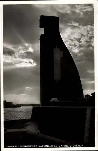 Ak Brindisi Puglia, Monumento Nazionale al Marinaio d'Italia