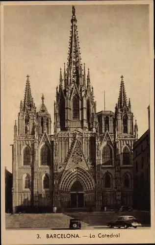 Ak Barcelona Katalonien Spanien, La Catedral