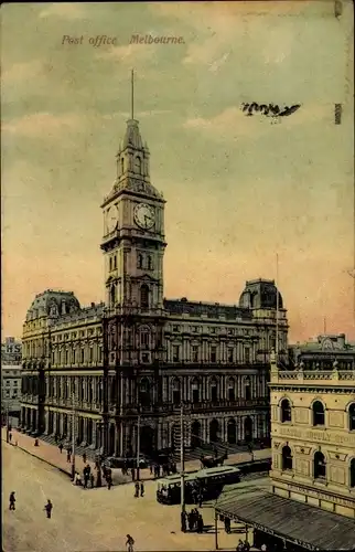 Ak Melbourne Australien, Post Office