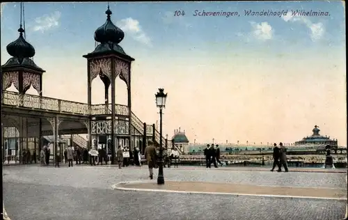 Ak Scheveningen Den Haag Südholland, Wandelhoofd Wilhelmina