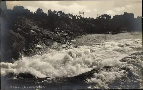 Ak Trollhättan Schweden, Stampöströmsfallet