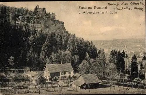 Ak Abreschviller Alberschweiler Lothringen Moselle, Forsthaus Frenzthal