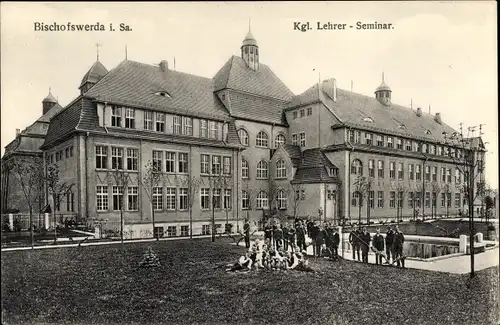 Ak Bischofswerda in Sachsen, Kgl. Lehrerseminar