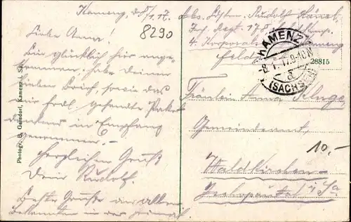 Ak Kamenz in Sachsen, Gasthaus, Saal, Königstreue, Massenquartier Inf.-Reg. 178