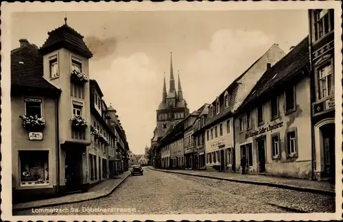 Ak Lommatzsch Sachsen, Döbelner Straße, Max Schneider