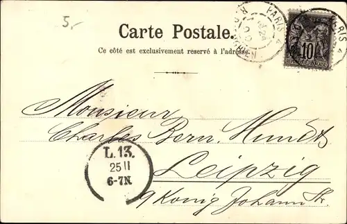 Litho La Poste Romaine, Postwagen im Römischen Reich