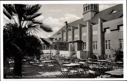 Ak Probstzella in Thüringen, Hotel Itting, Garten