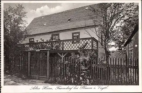 Ak Fasendorf Rosenbach Vogtland, Altes Heim