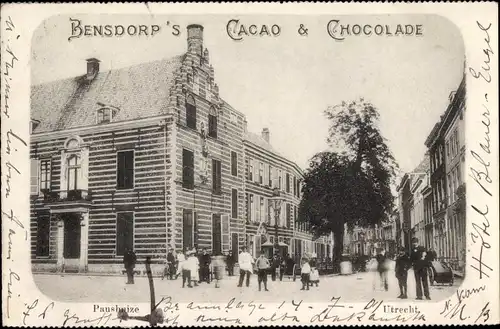 Ak Utrecht Niederlande, Paushuize, Reklame, Bensdorp's Cacao & Chocolade