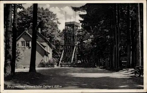 Ak Gernrode Quedlinburg im Harz, Berggasthaus Viktorshöhe
