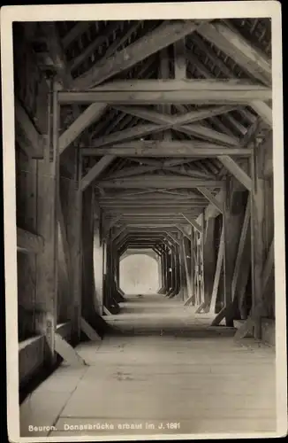 Ak Beuron an der Donau Württemberg, Donaubrücke