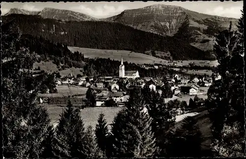 Ak Oberstaufen im Allgäu, Teilansicht