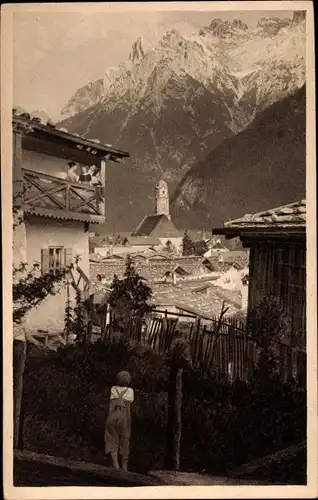 Foto Ak Mittenwald an der Isar in Oberbayern, Viererspitze