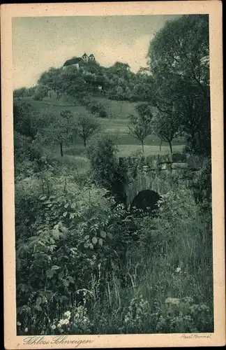 Ak Tierberg Braunsbach in Baden Württemberg, Schloss Schweigen