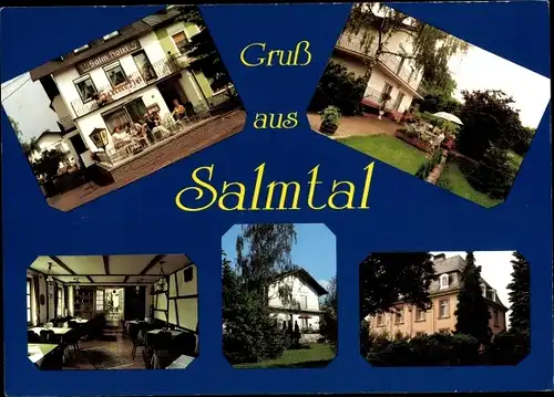 Ak Salmrohr Salmtal in der Eifel, Salmhotel, Innenansicht