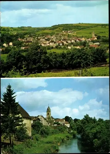 Ak Oberweis in der Eifel, Blick auf den Ort, Kirche