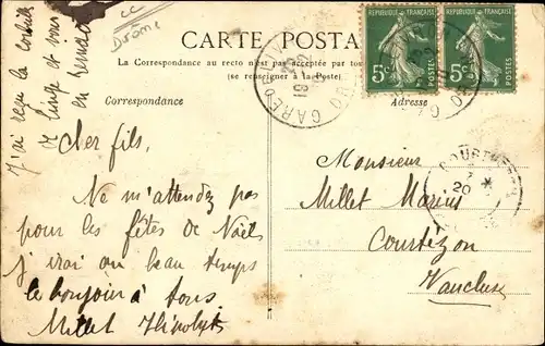 Ak Allex Drôme, Vue paysagiste