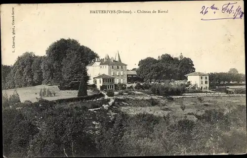 Ak Hauterives Drome, Chateau de Barral