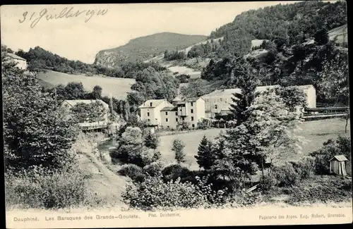 Ak Vercors Drôme, Dauphine, Les Baraques des Grands Goulets