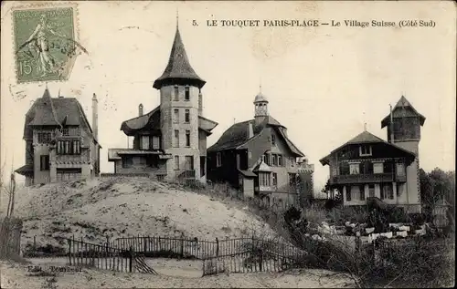 Ak Le Touquet Paris Plage Pas de Calais, Le Village Suisse