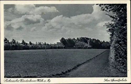 Ak Wiek auf Rügen, Sportplatz, Sächsisches Kinderheim