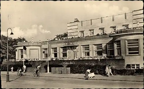 Ak Ostseebad Warnemünde Rostock, HOG Strandhaus mit Anker-Bar