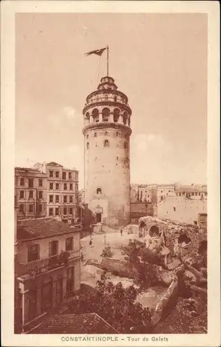 Ak Konstantinopel Istanbul Türkei, Tour de Galata