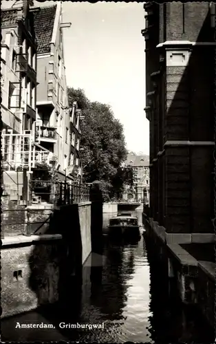 Ak Amsterdam Nordholland Niederlande, Grimburgwal