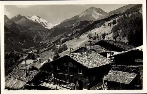 Ak Großglockner in Kärnten, Fleißwirtshaus, Blick auf den Ort