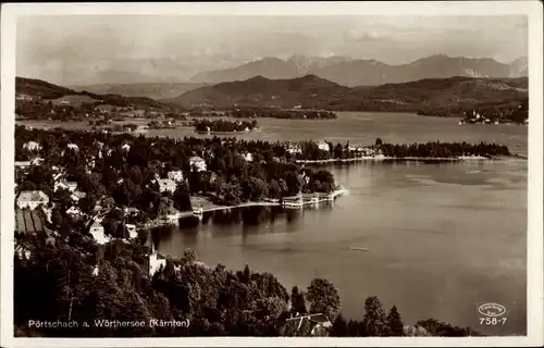 Ak Pörtschach am Wörther See Kärnten, Gesamtansicht