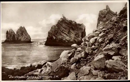 Ak Isle of Wight, The Needles Rocks and Lighthouse