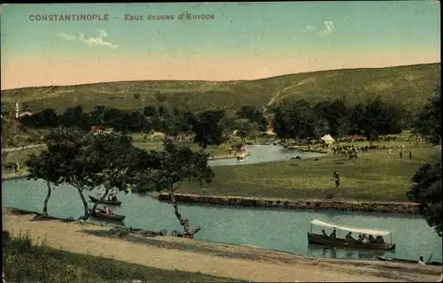 Ak Istanbul Konstantinopel Türkei, Eaux douces d'Europe
