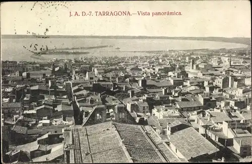 Ak Tarragona Katalonien Spanien, Vista panorámica, Gesamtansicht