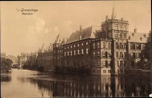 Ak 's Gravenhage Den Haag Südholland, Hofvijver, Panorama