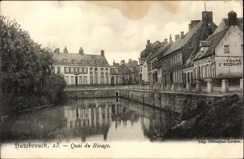 Ak Hazebrouck Nord, Quai du Rivage