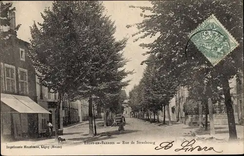 Ak Ligny en Barrois Meuse, Rue de Strasbourg