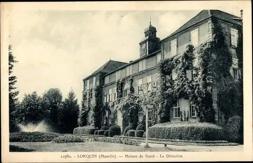 Ak Lorquin Lörchingen Lothringen Moselle, Maison de Santé, la Direction