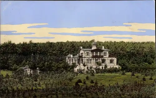 Ak Meerane in Sachsen, Ferienkolonieheim, Wald, Trinks Nr 5