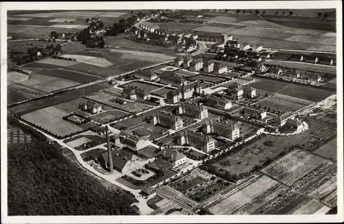 Ak Zwickau in Sachsen, Staatliches Krankenstift, Fliegeraufnahme